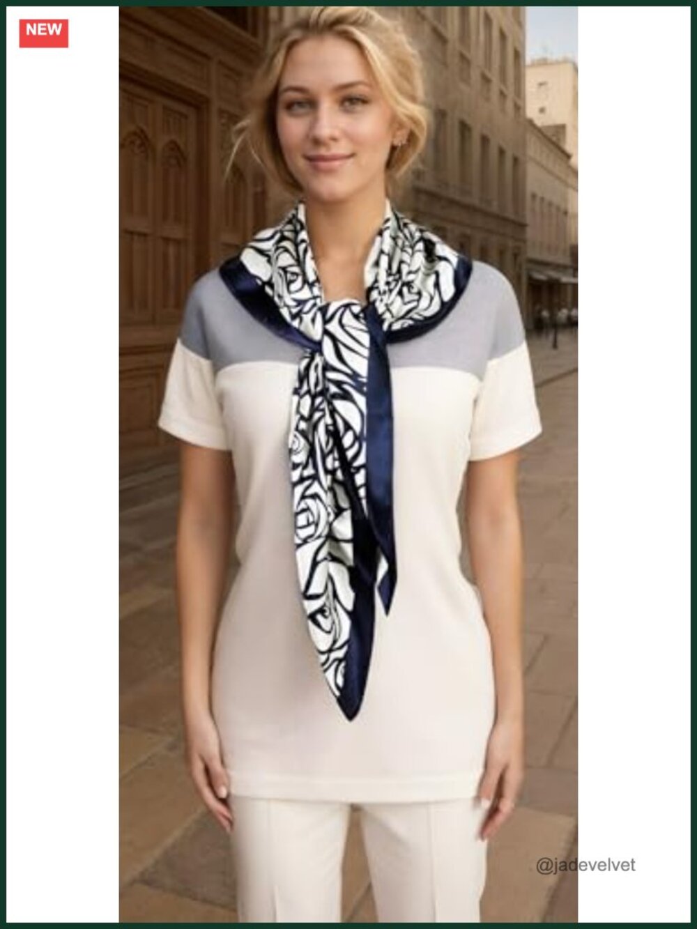 Satin Head Scarf for Women Silk Like Hair Wrap, 35x35 in Square Bandana, Sleep - Picture 2 of 5